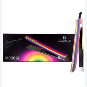 Royale Genius Heating Element Rainbow Flat‎ Iron 1.25" $500 Ceramic Plates NEW